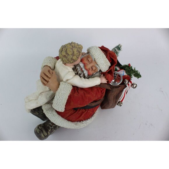 Possible Dreams Clothtique 1996 Santa Hugging Child Figurine • “Santa’s Hug” - Picture 13 of 13